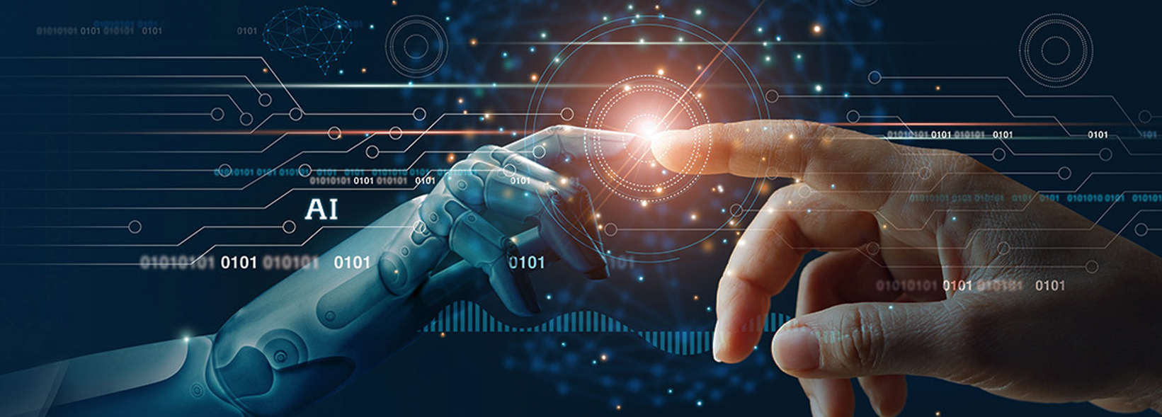 Artificial Intelligence powering marketing strategies visualization