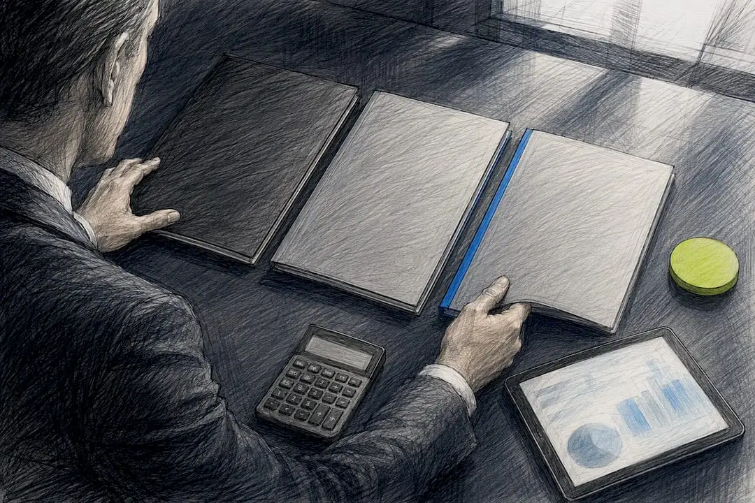 CFO comparing SEO agency proposals
