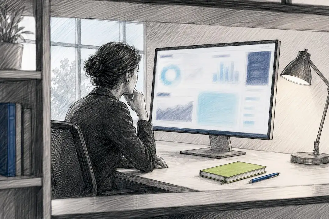 Strategist reviewing a digital PR evidence page