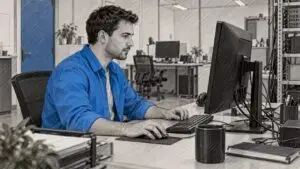 SEO analyst reviewing crawl request records