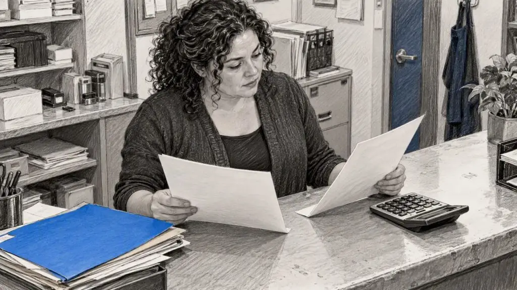Business owner compares SEO service proposals