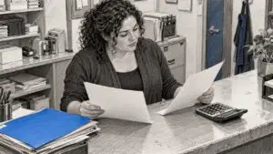 Business owner compares SEO service proposals