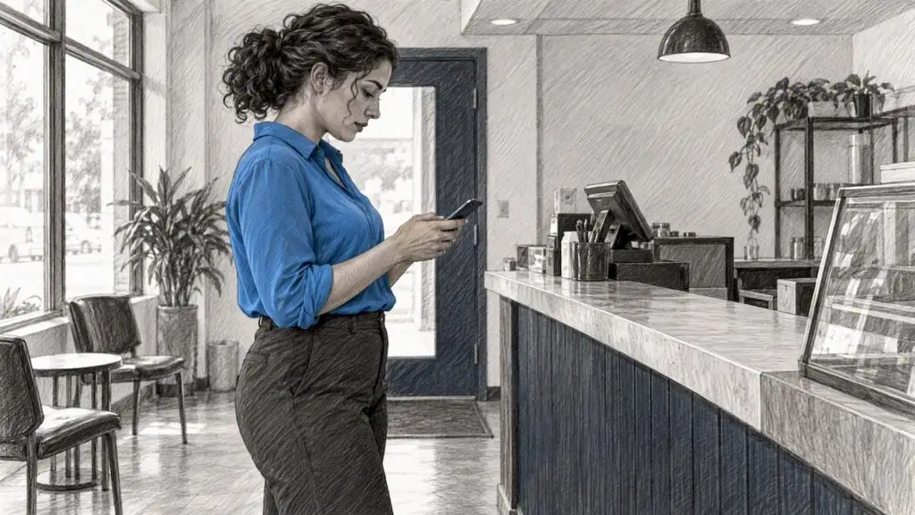 Marketing lead testing conversational AI on phone