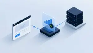 Browser and server event paths converge