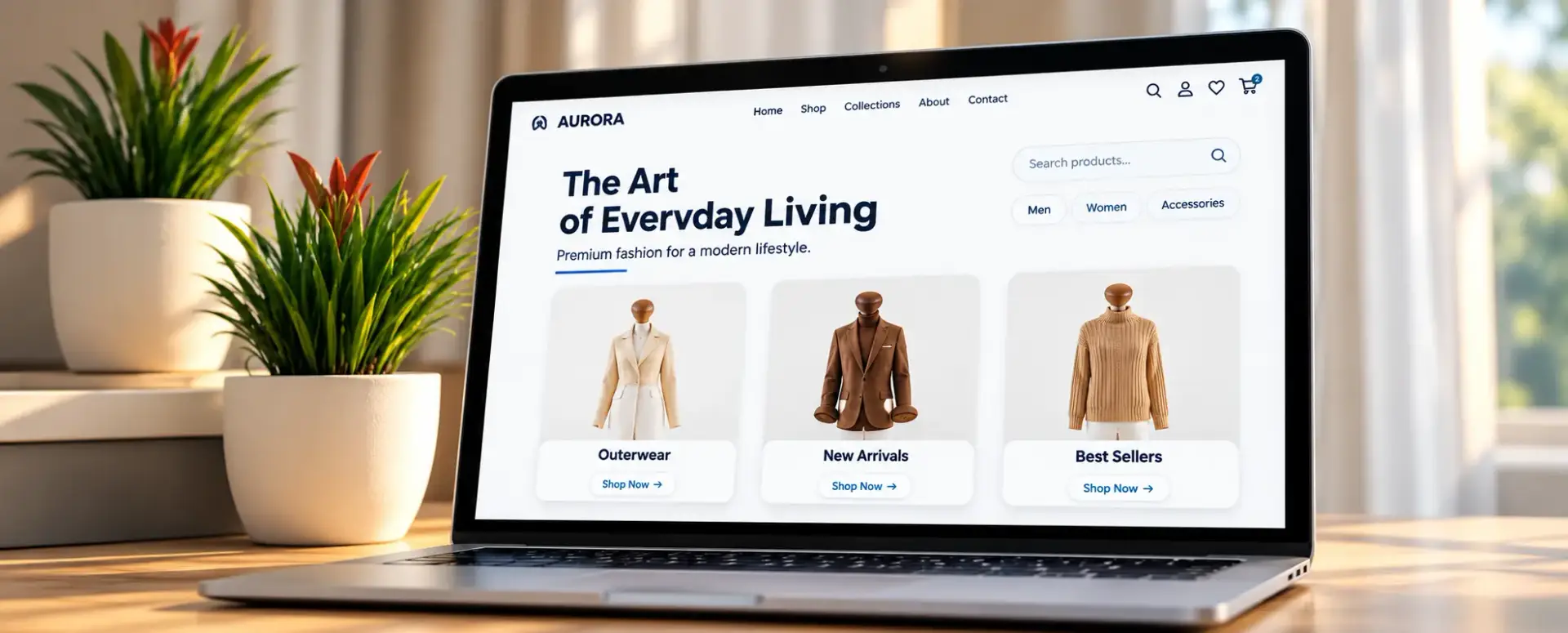 Homeverse eCommerce website design showcasing a modern online shopping experience developed by Magic Logix.